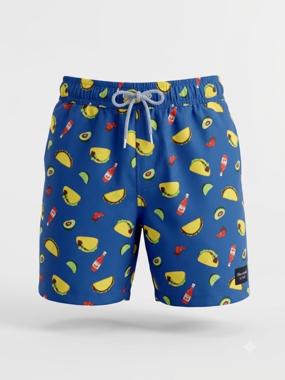abercrombie kids Blue Taco & Avocado Swim Trunks 13/14